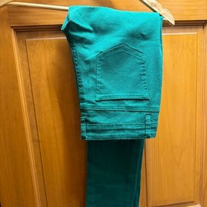 SKY JEANS WOMEN'S SKINNY JEANS GREEN 9/10
